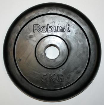 Tárcsasúly, gumírozott  5 kg 1.Kép