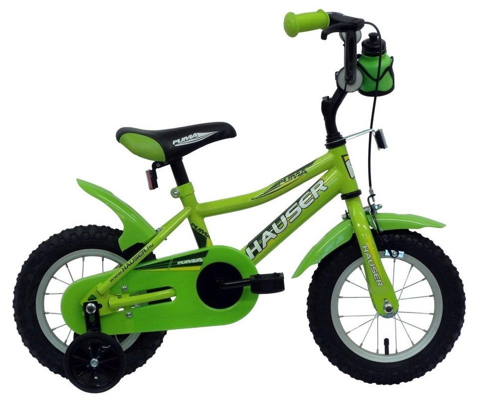 Hauser Puma 12"-es kerékpár, zöld