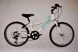 MTB Kid kerékpár 20", fehér-kék, 6 seb. 1.Kép