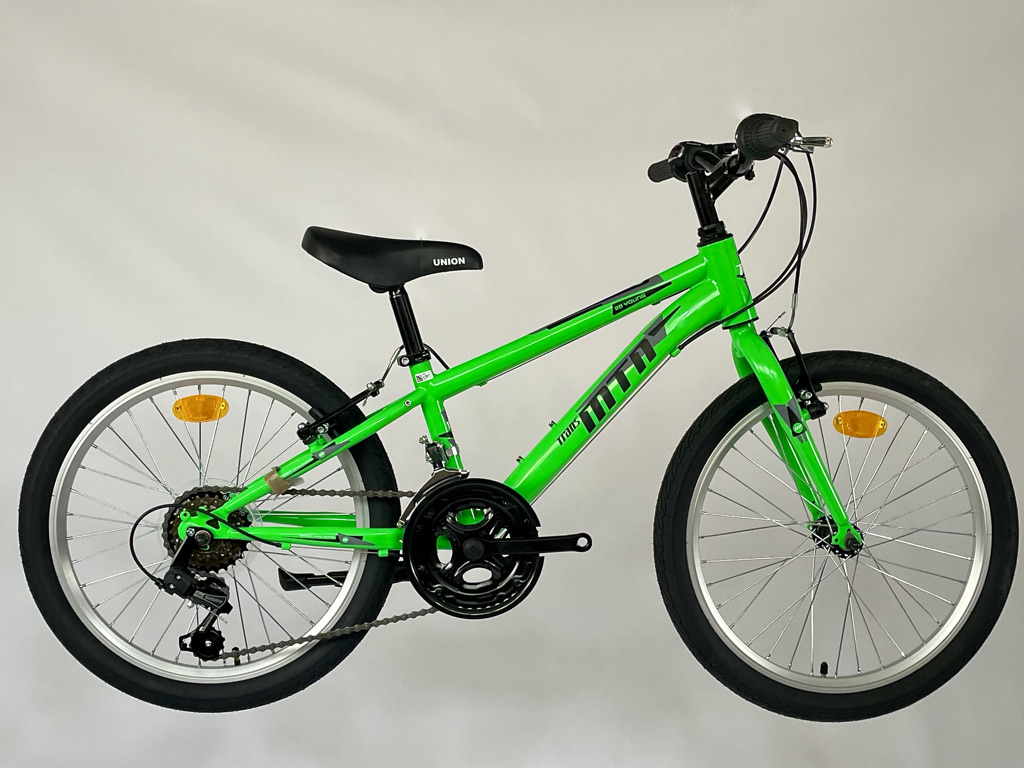 MTB Kid kerékpár 20", neon zöld, 12.seb