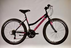 MTB 1.0 női kerékpár 26&quot;, fekete-pink Kép