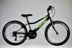 MTB Junior kerékpár 24&quot;, fekete-zöld Kép