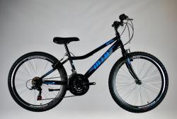 MTB Junior kerékpár 24&quot;, fekete-kék Kép