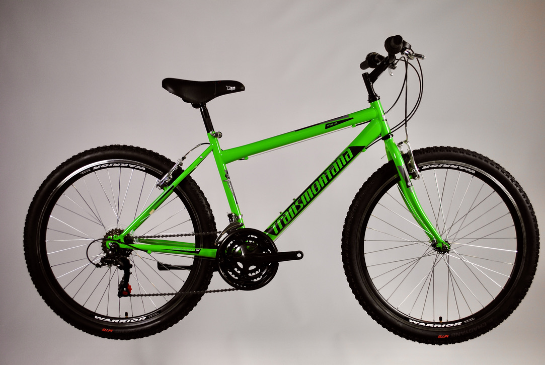 Trans Montana MTB 1.0 férfi kerékpár 26", neon zöld-fekete