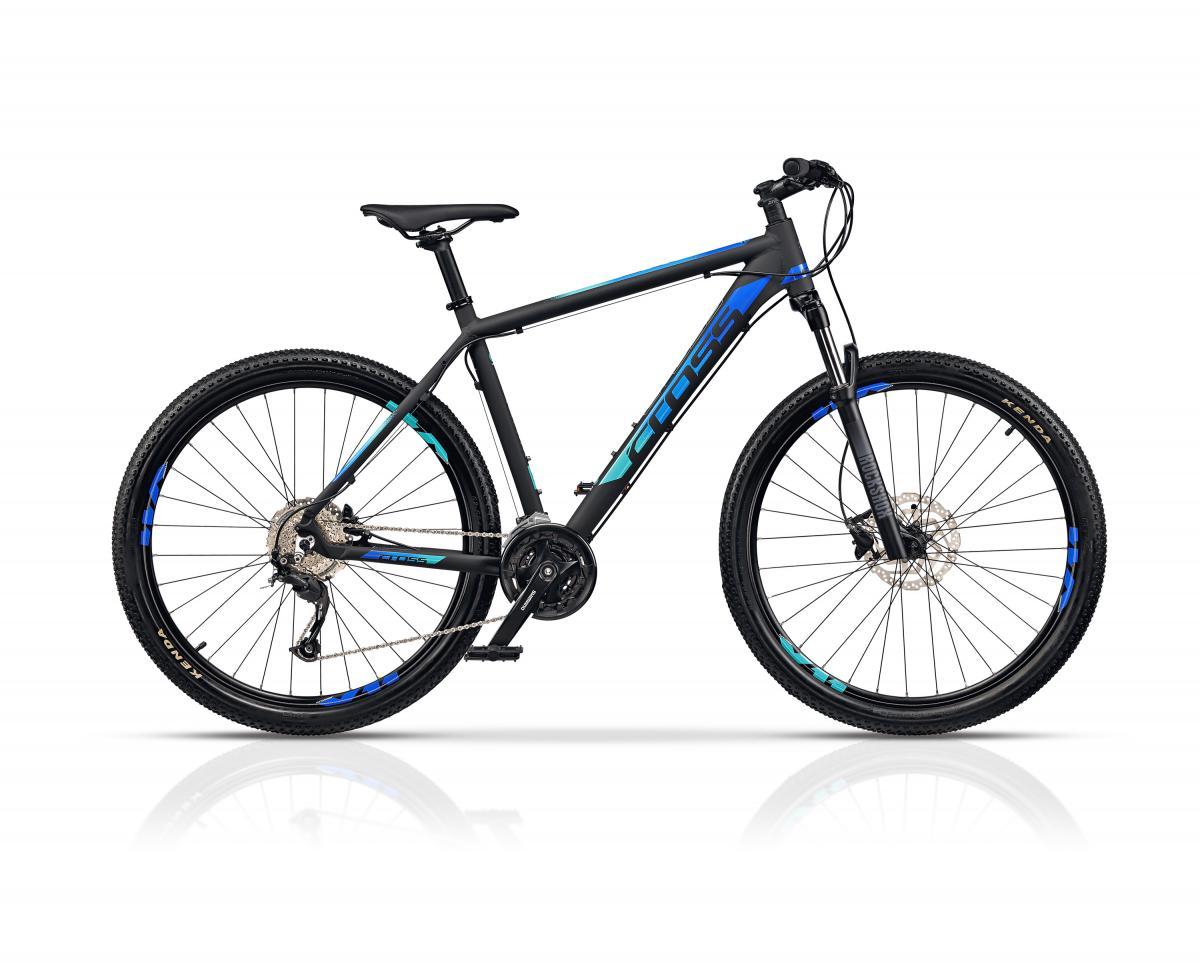 Cross GRX 9 29" MTB kerékpár, matt fekete-kék 2023