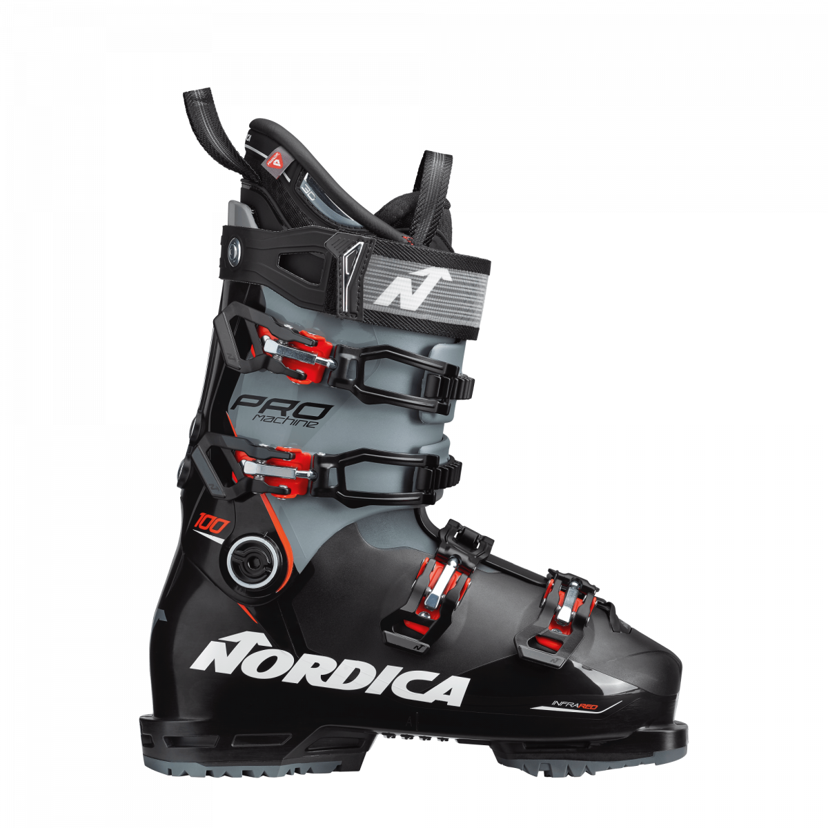 Nordica Promachine 100 GW sícipő, black-grey-red 2023/2024