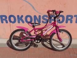 Használt 18&quot;-as Hauser Puma gyermek kerékpár, sötét rózsaszín Kép