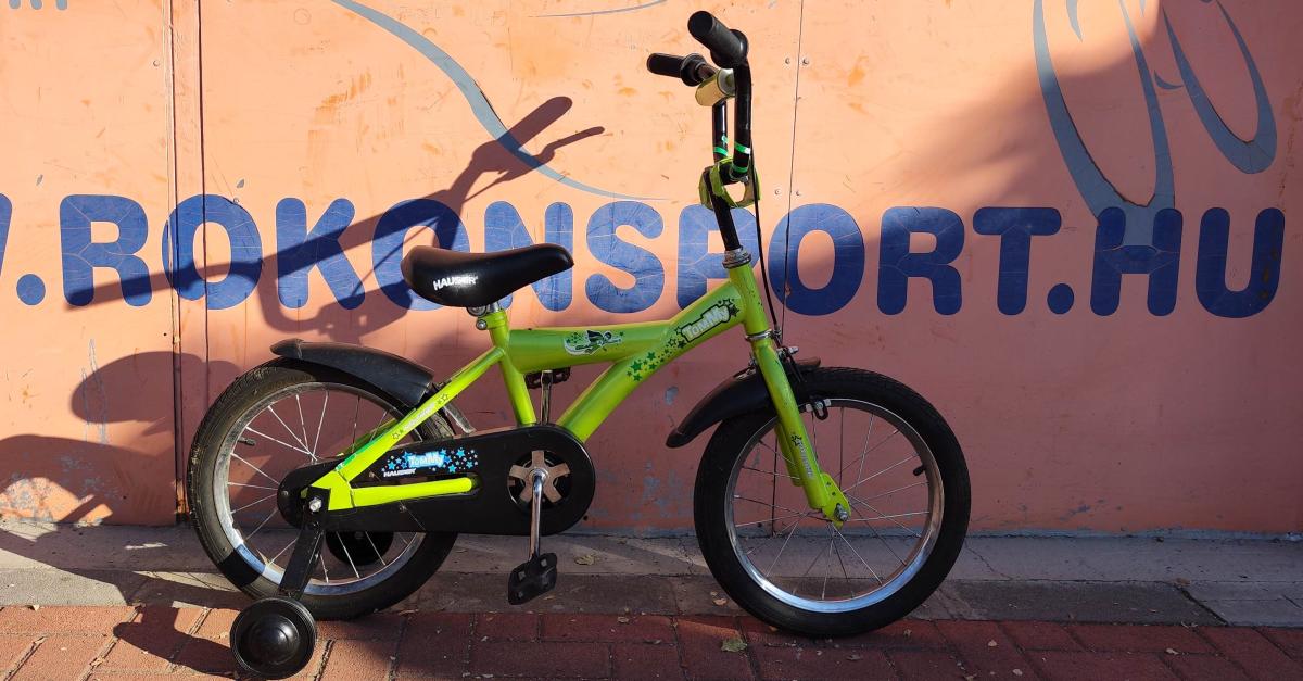 Használt 16"-os Hauser Tommy gyermek kerékpár, zöld