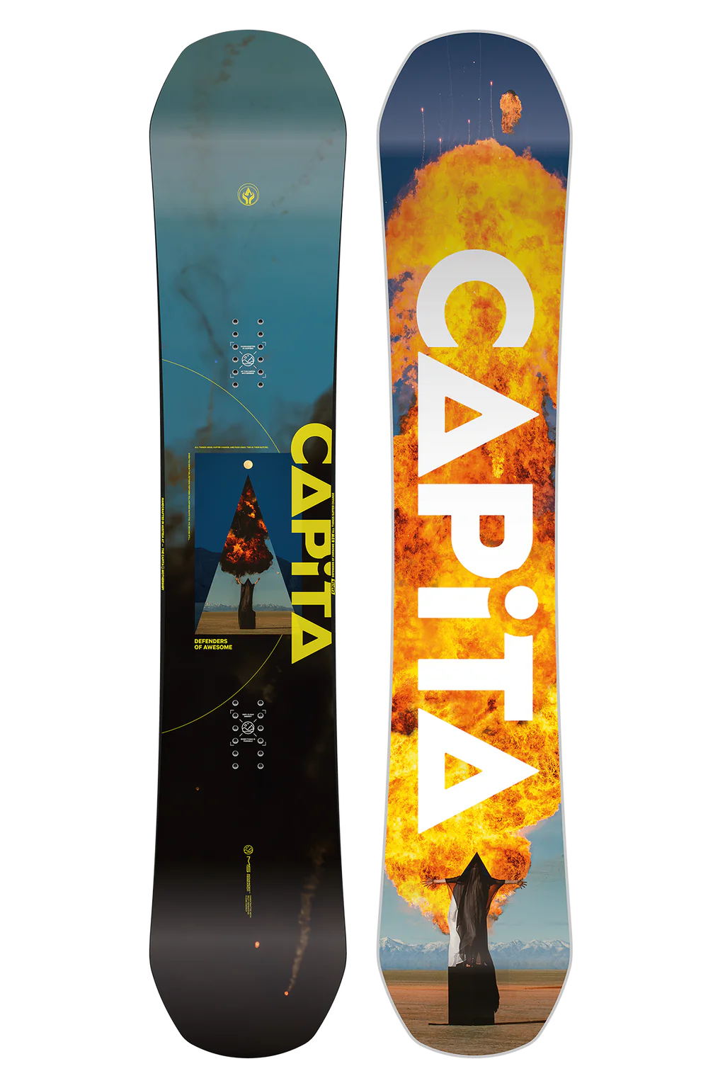 Defenders of Awesome, DOA 163 cm wide snowboard, 2024/2025