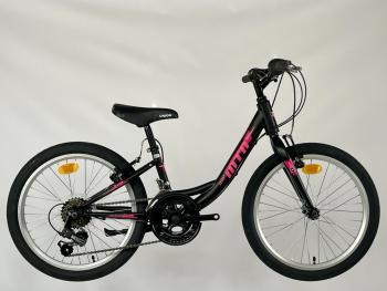 MTB Kid kerékpár 20&quot;, fekete-pink, 12 seb. Kép