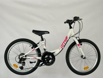 MTB Kid kerékpár 20&quot;, fehér-pink, 12 seb. Kép