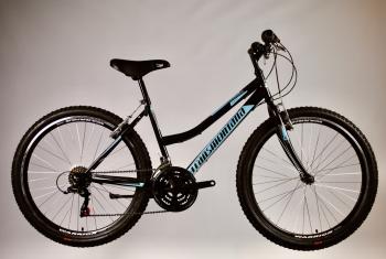 MTB 1.0 női kerékpár 26&quot;, fekete-kék Kép