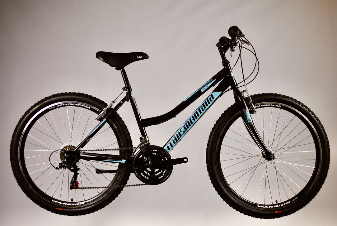 MTB 1.0 női kerékpár 26", fekete-kék