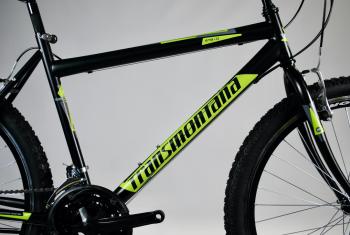 MTB 1.0 férfi kerékpár 26&quot;, fekete-zöld Kép