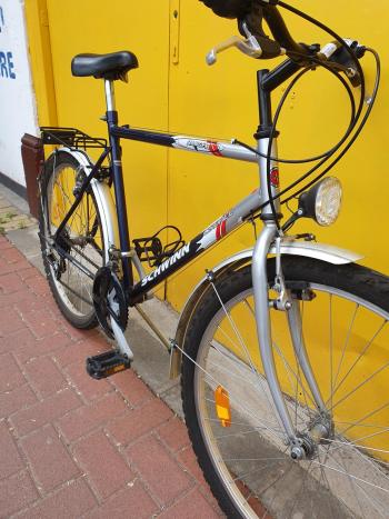 Használt 26"-os Schwinn-Csepel Ranger MTB kerékpár, ezüst-kék 2.Kép