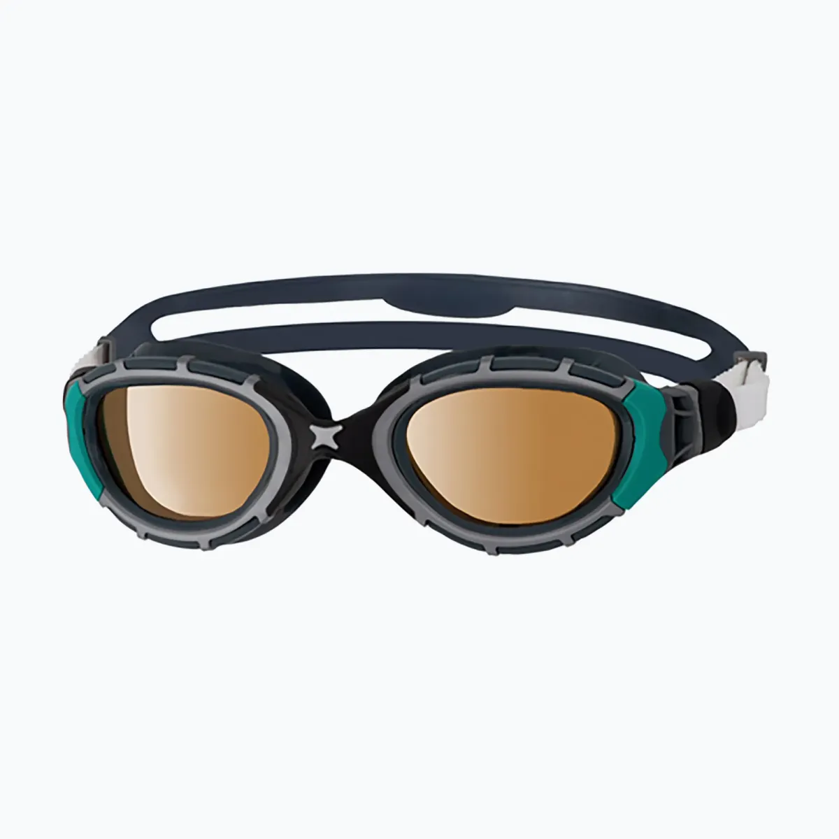 Zoggs Predator Flex Polarized Ultra úszószemüveg, szürke-zöld