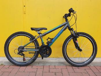 Használt 24&quot;-as Montana junior MTB, grafit-zöld-kék Kép