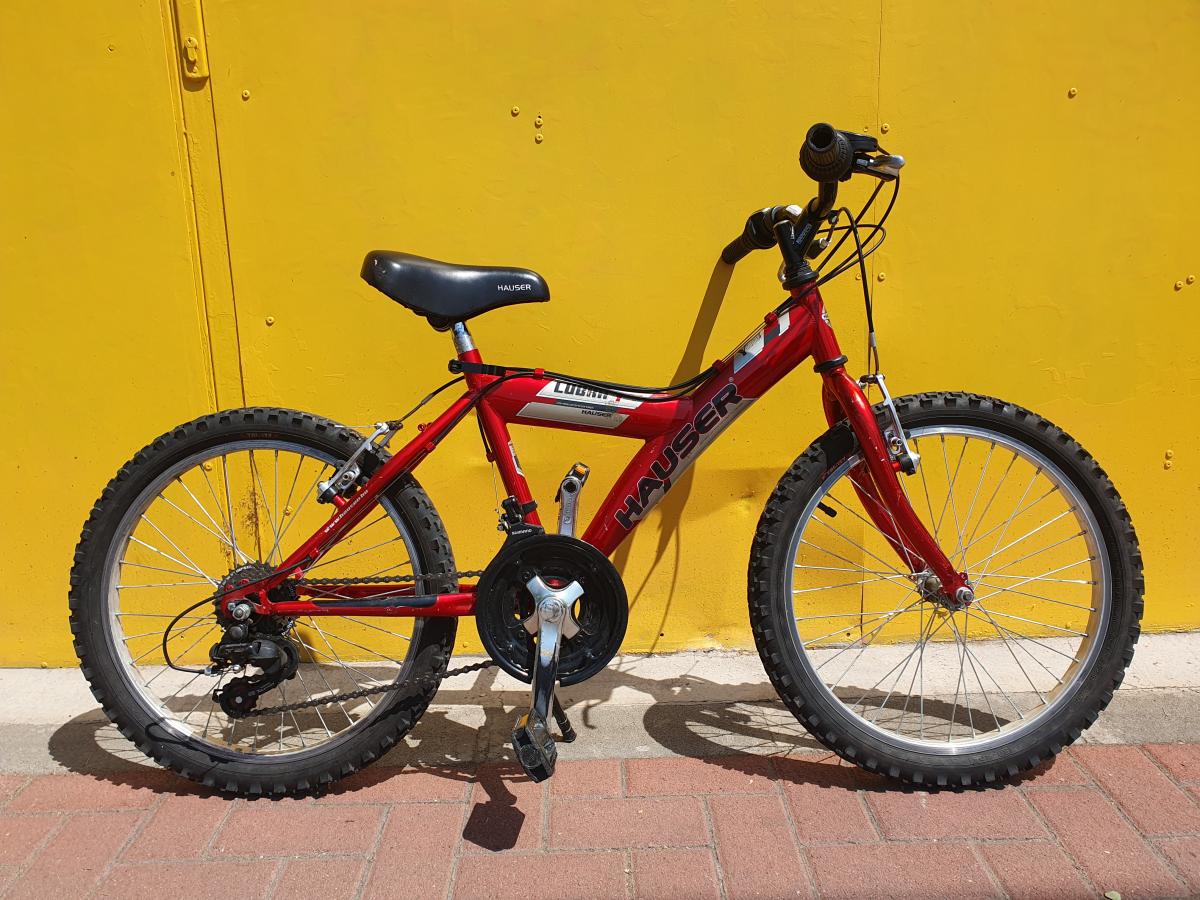 Használt 20"-as Hauser Cobra junior MTB, bordó