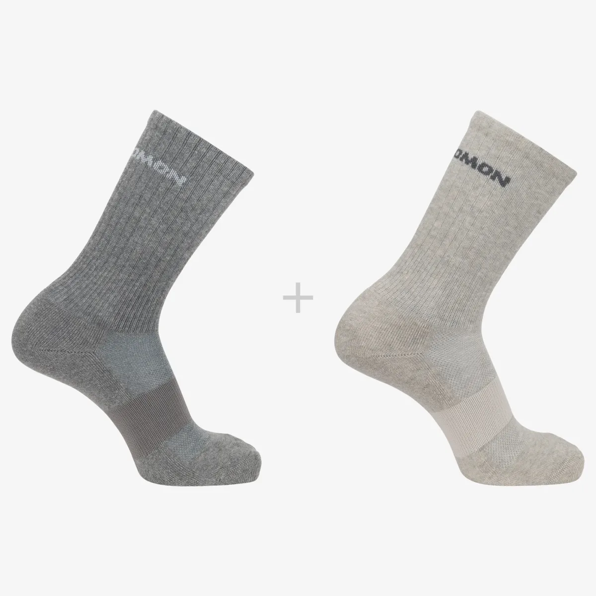 Evasion Crew 2Pack zokni, light grey/heather