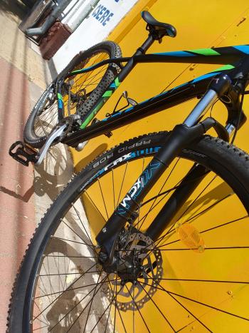 Használt 29"-os Cross Fusion MTB kerékpár, fekete-kék 2.Kép