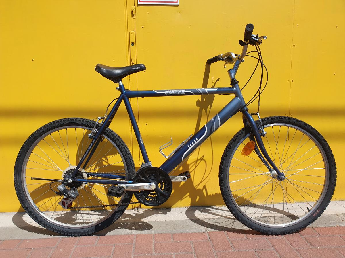 Használt 26"-os Hauser Tense MTB kerékpár, grafit-kék