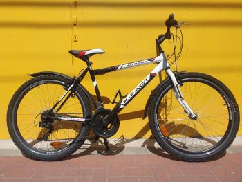 Használt 26&quot;-os X-Fact Action MTB kerékpár, fehér-fekete Kép