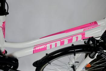 trekking comfort 2.0  női kerékpár 28", fehér-pink 3.Kép