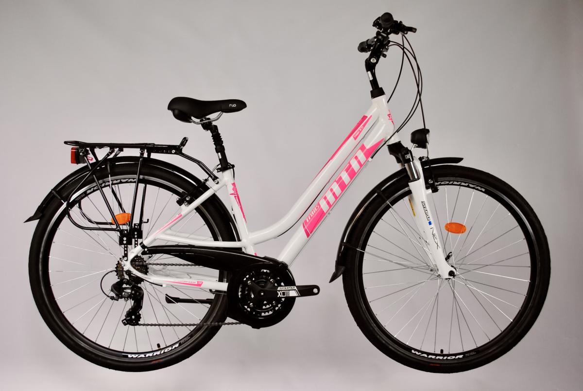 trekking comfort 2.0  női kerékpár 28", fehér-pink