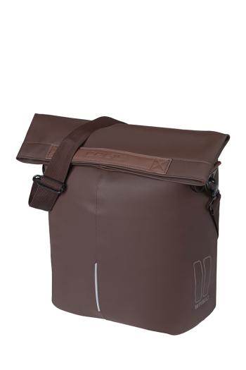 City Shopper kerékpáros táska, csomagtartóra, 14L, vegán bőr, barna Kép