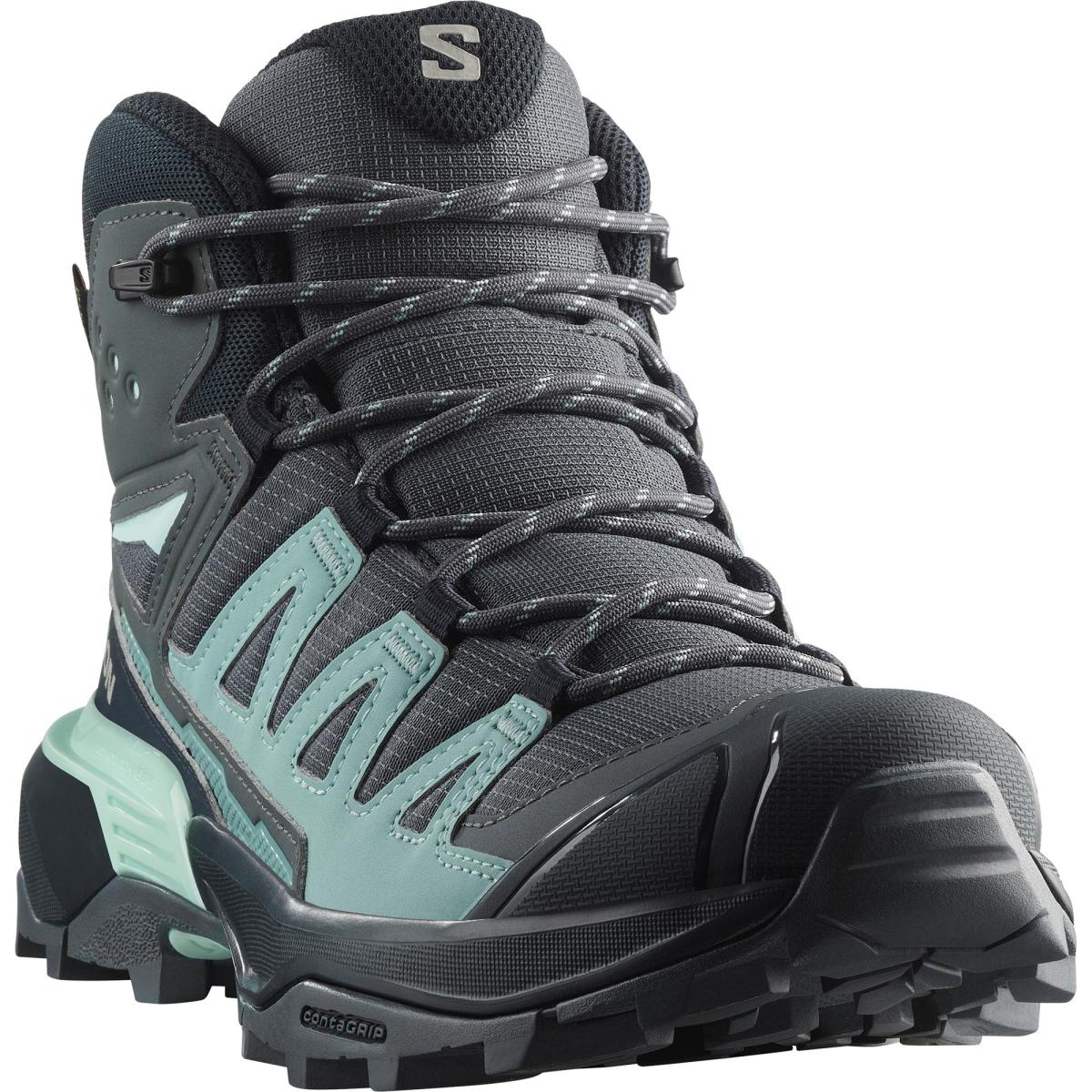 X Ultra 360 Mid GTX női túracipő, turbulence/carbon/tourmaline