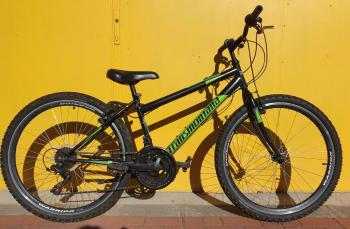 Használt 26"-os Transmontana MTB kerékpár, fekete-zöld Kép