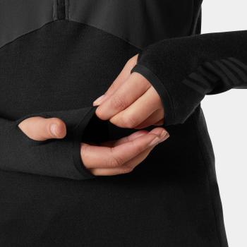 LIFA Merino 1/2 Zip női sípulóver, black 3.Kép