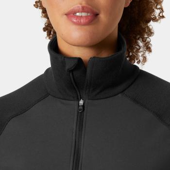 LIFA Merino 1/2 Zip női sípulóver, black 4.Kép