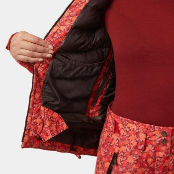 Valdisere 3.0 Women Ski Jacket, red floral 5.Kép