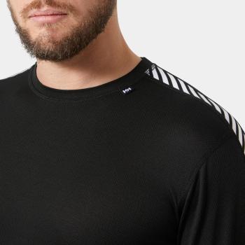 Lifa Stripe Crew sí aláöltöző felső, black 3.Kép