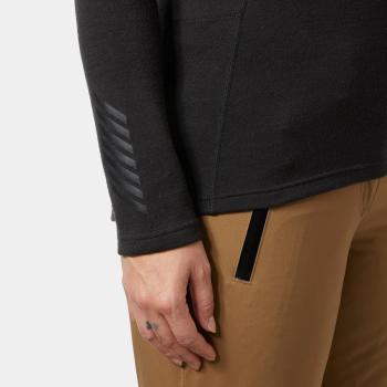 LIFA Merino MW 1/2 Zip női sípulóver, black 3.Kép