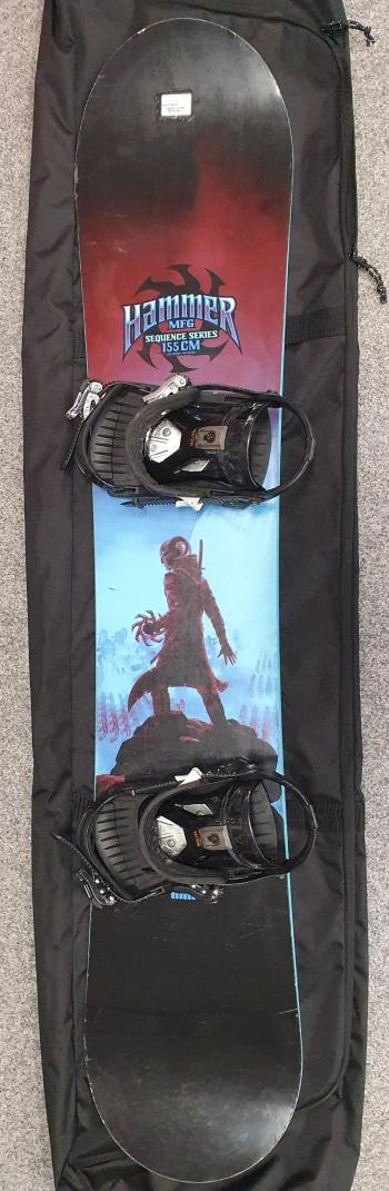 Használt Hammer MFG snowboard Salomon Speedfit kötéssel, 155cm Kép