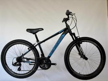 MTB 1.0 teleszkópos férfi kerékpár 26", fekete-kék Kép