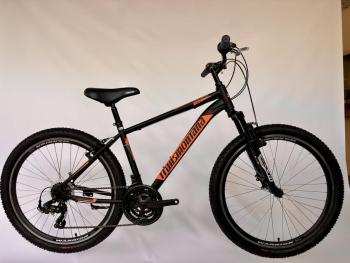 MTB 1.0 teleszkópos férfi kerékpár 26", fekete-narancs Kép