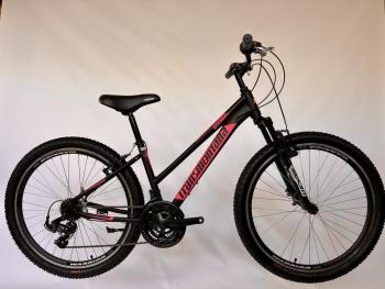 MTB 1.0 teleszkópos női kerékpár 26", fekete-pink Kép