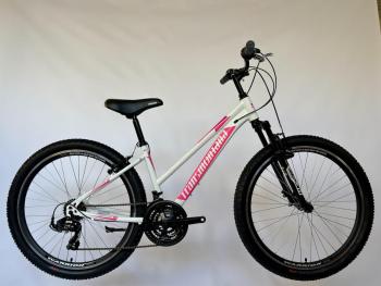 MTB 1.0 teleszkópos női kerékpár 26", fehér-pink Kép