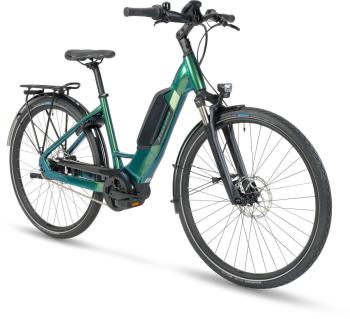 E-Courier elektromos LS city kerékpár, electric blue green 2.Kép