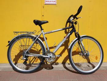 Használt 28"-os La Strada Toskana trekking kerékpár, ezüst-fekete Kép