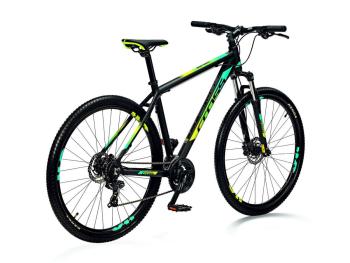 GRX 7 27,5" MTB kerékpár, matt fekete-zöld 2.Kép