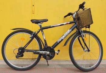 Használt 26"-os Hauser Galaxy MTB kerékpár, fekete Kép