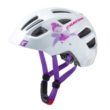 Maxster Fay kerékpáros sisak, glossy white Kép