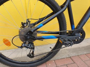 Használt 27.5"-os Rockrider ST250  MTB kerékpár, fekete-kék 3.Kép
