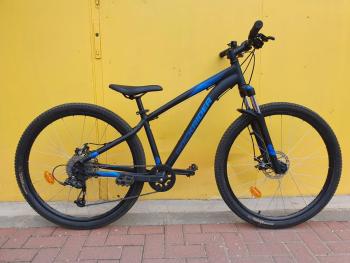 Használt 27.5"-os Rockrider ST250  MTB kerékpár, fekete-kék Kép