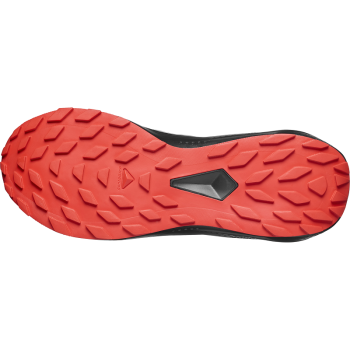 Alphaglide terepfutó cipő, cloudburst-black-fiery red 5.Kép
