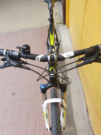 Használt 26"-os Scott Aspect  MTB kerékpár, fekete-zöld 3.Kép